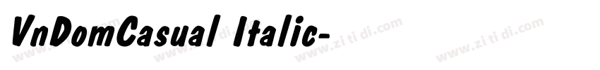 VnDomCasual Italic字体转换